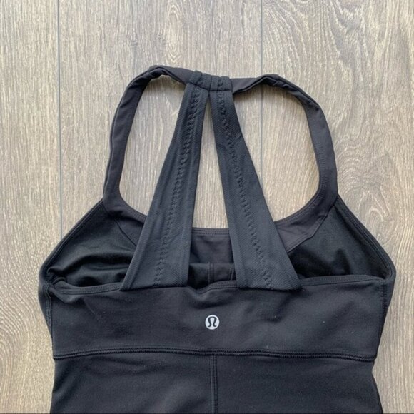Lululemon Scoop Me Up Tank Top Black Racerback Size 4 - Picture 7 of 11